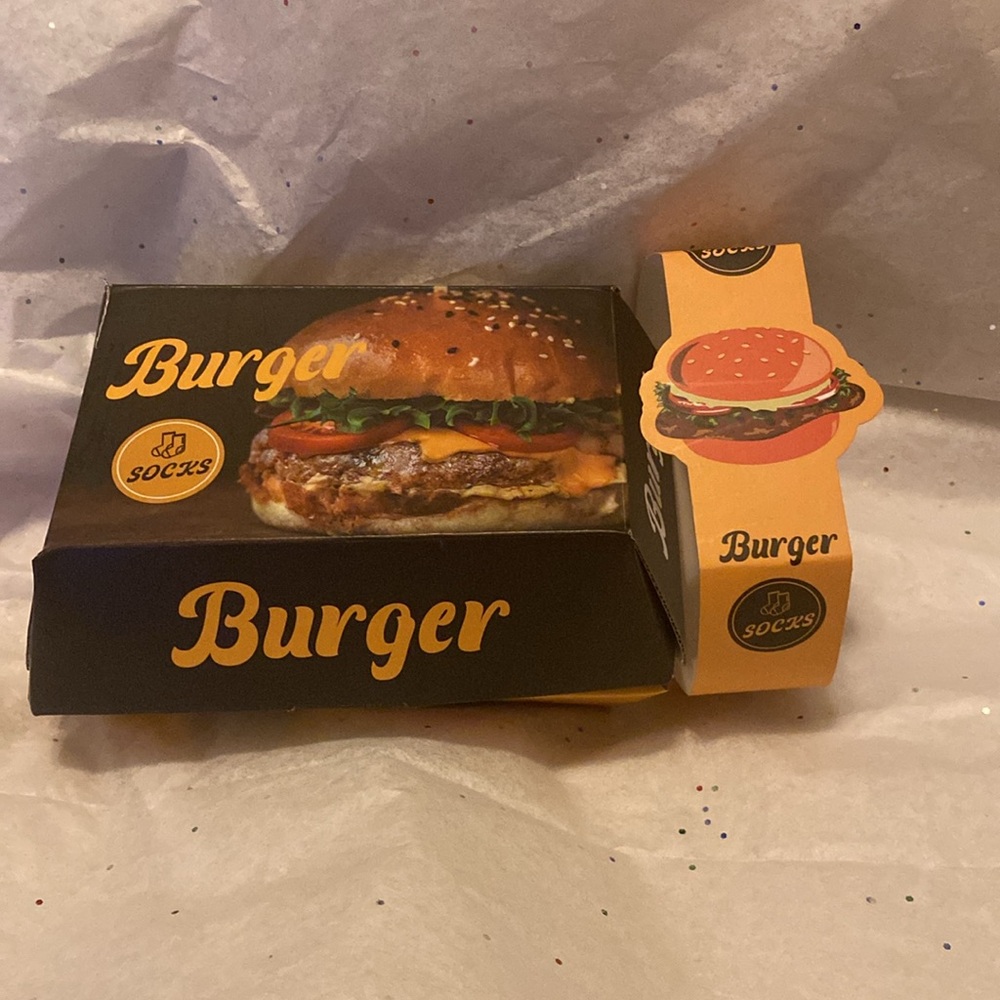 Novelty Food Orleans Burger Socks